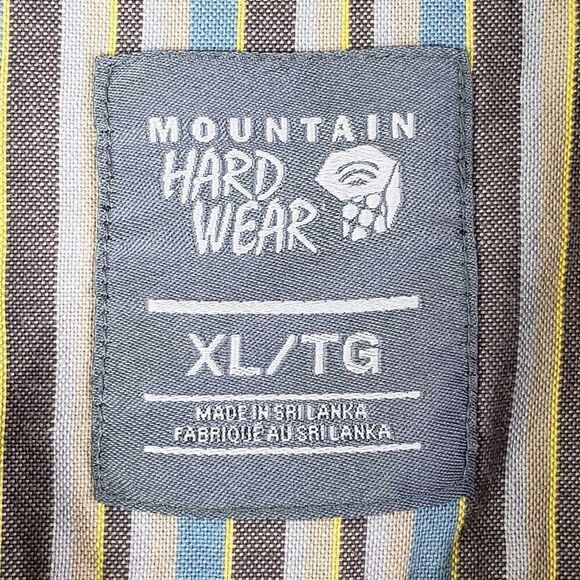 Mountain Hardware Shirt Mens Size XL Cotton Long Sleeve Button Up Hiking Plaid - Picture 5 of 12